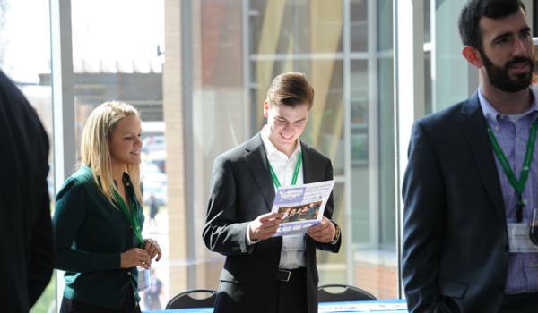  students at a professional networking event.